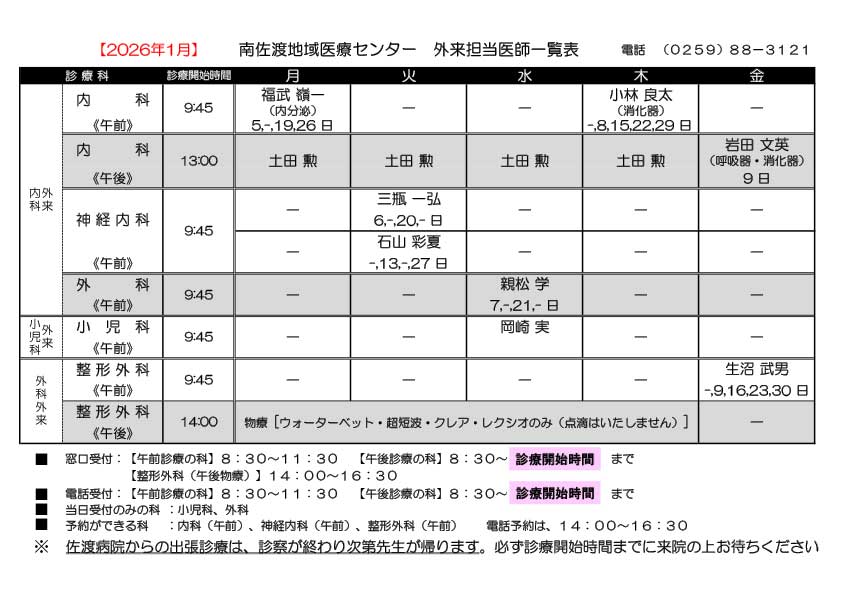 診療日　診療時間